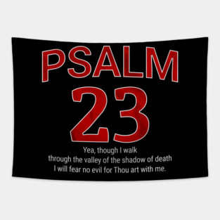 Psalm 23 Scripture Verse Christian Bible Inspiration Tapestry
