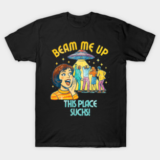 COLORFULL BEAM ME UP T-Shirt