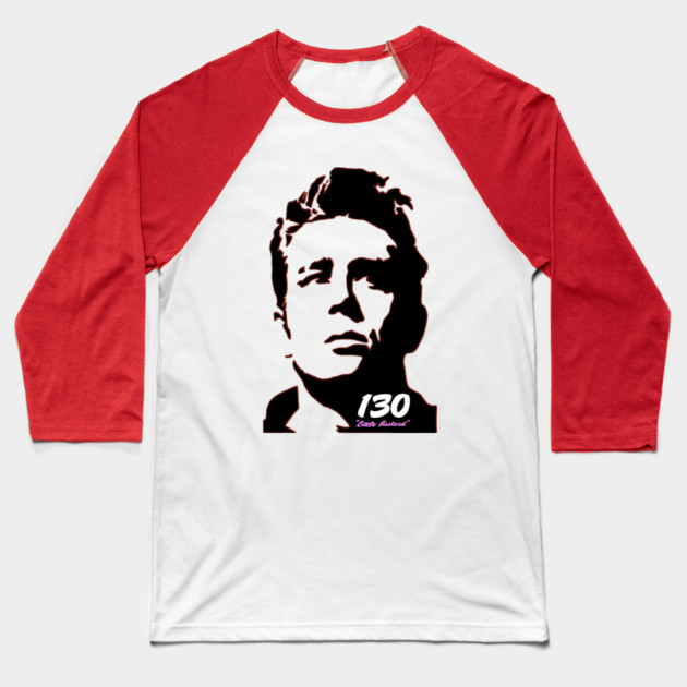 James Dean Little Bastard 130 Baseball T-Shirt by Badsy