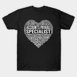 Accounts Payable Specialist Heart T-Shirt