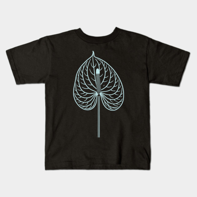 Anthurium Kids T-Shirt by CreativeSage