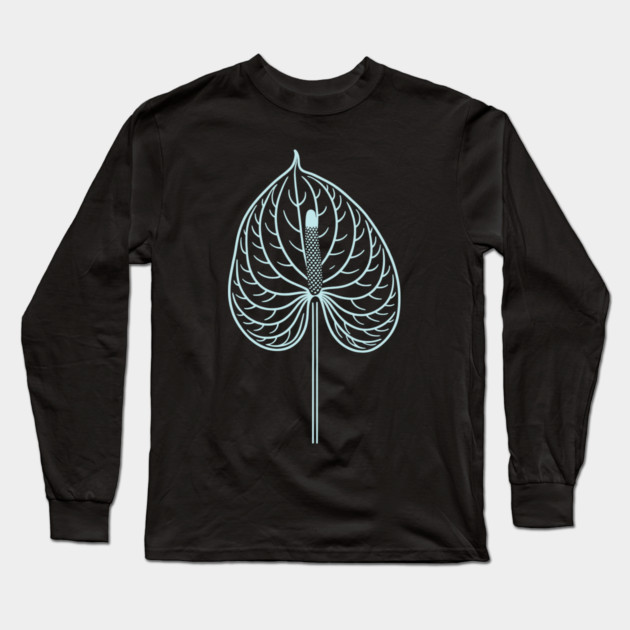 Anthurium Long Sleeve T-Shirt by CreativeSage