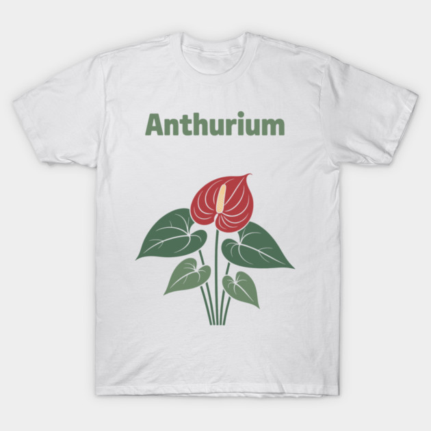 Anthurium T-Shirt by CreativeSage