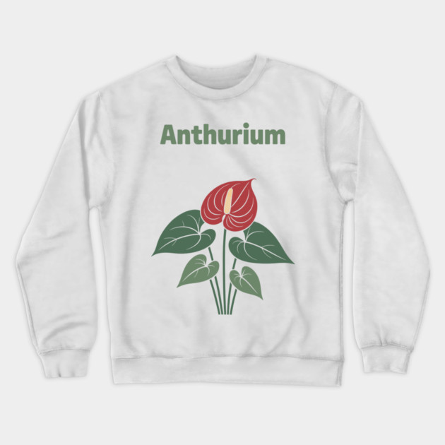 Anthurium Crewneck Sweatshirt by CreativeSage
