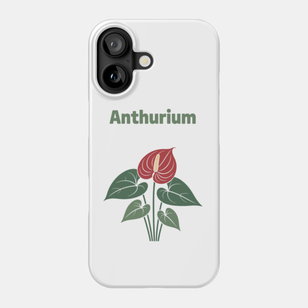 Anthurium Phone Case by CreativeSage