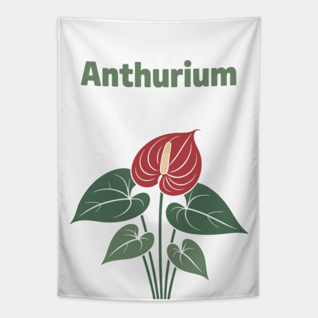 Anthurium Tapestry by CreativeSage