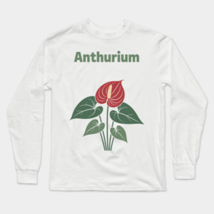 Anthurium Long Sleeve T-Shirt