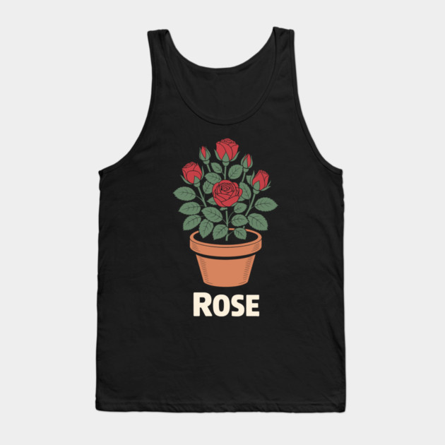 Rose in a pot Tank Top by CreativeSage
