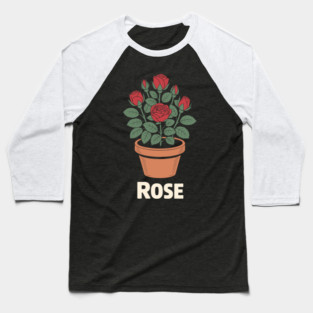 Rose in a pot Baseball T-Shirt