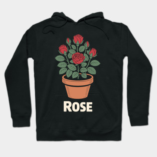 Rose in a pot Hoodie
