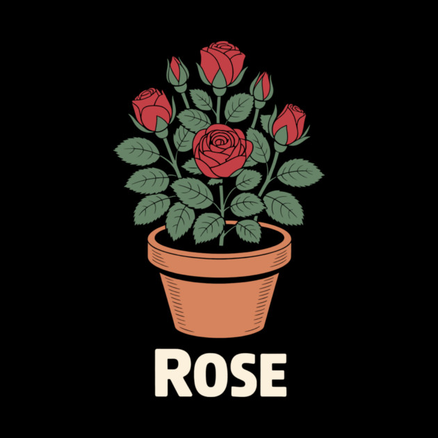 Rose in a pot by CreativeSage