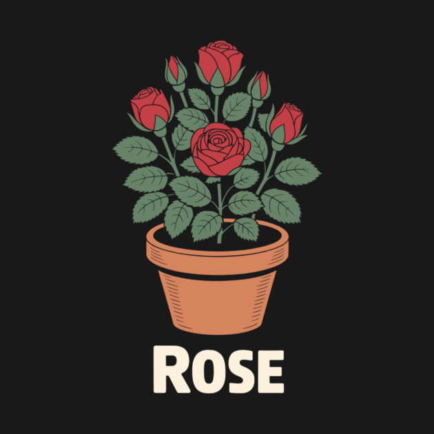 Rose in a pot by CreativeSage
