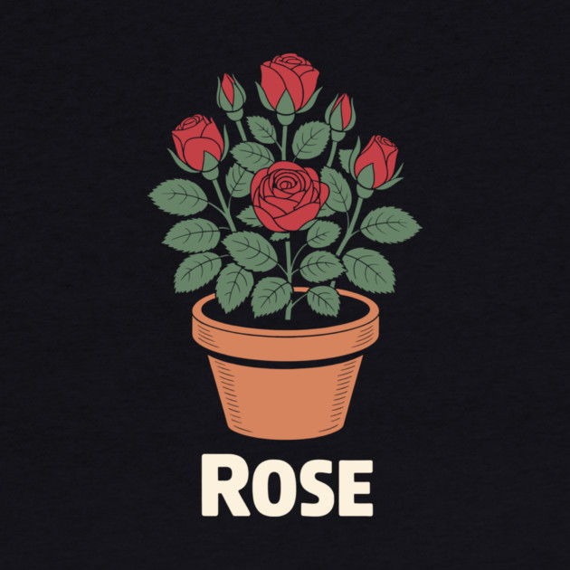 Rose in a pot by CreativeSage