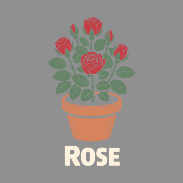 Rose in a pot by CreativeSage