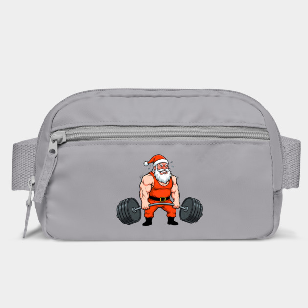 Muscle Santa Lifting Weights by Creatifly Graphic Tees