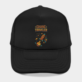 Cosmic Traveler Space Age Retro Adventure Hat