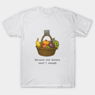 Iconic Banana Basket - Contemporary Art Parody T-Shirt