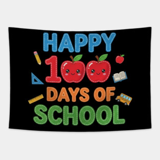 100-Days-Of-School Tapestry