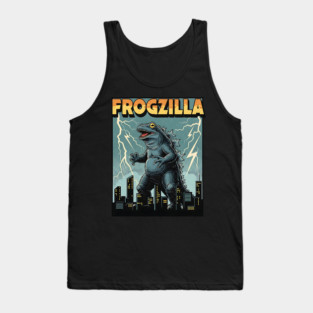 Frogzilla Retro Kaiju Monster Tank Top
