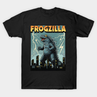 Frogzilla Retro Kaiju Monster T-Shirt