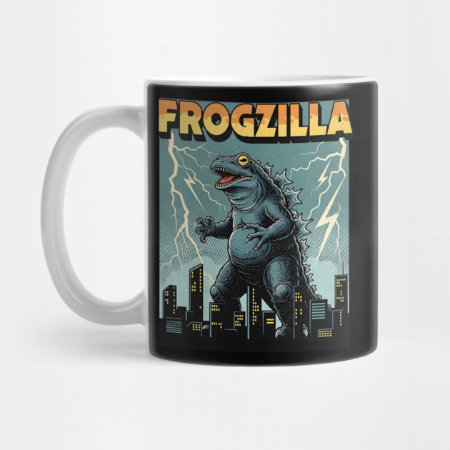 Frogzilla Retro Kaiju Monster by Designed By Marty