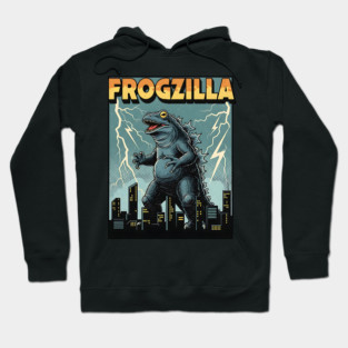 Frogzilla Retro Kaiju Monster Hoodie