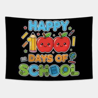 100-Days-Of-School Tapestry