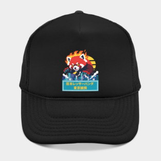 Red Panda Kaiju Tokyo Rampage Art Hat
