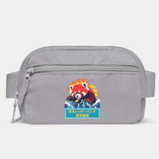 Red Panda Kaiju Tokyo Rampage Art Bag