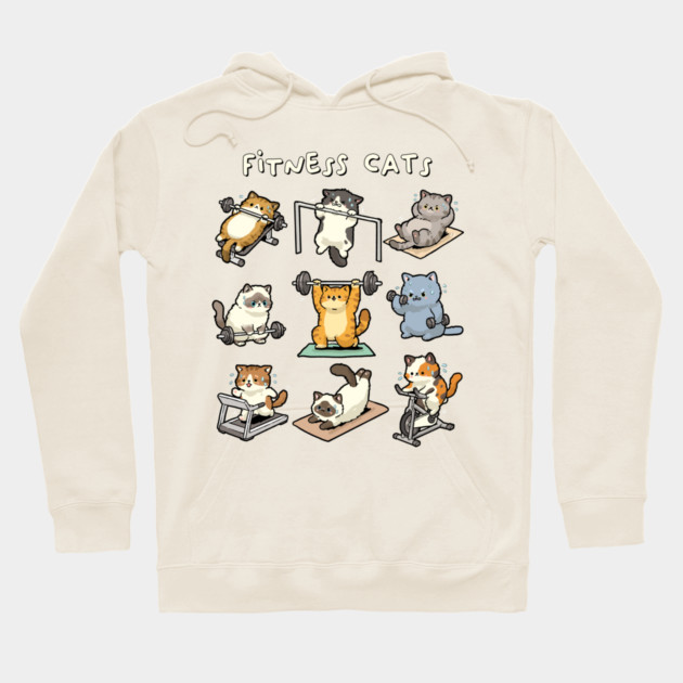 Fitness Cats Hoodie by GoshWow®