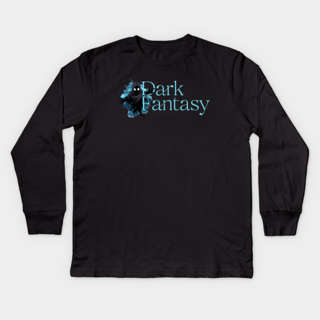 Dark Fantasy Genre Lover Kids Long Sleeve T-Shirt by H. R. Sinclair