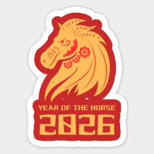 2026 Year of the Horse - Lunar New Year Sticker