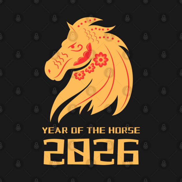 2026 Year of the Horse - Lunar New Year by Creatifly Graphic Tees
