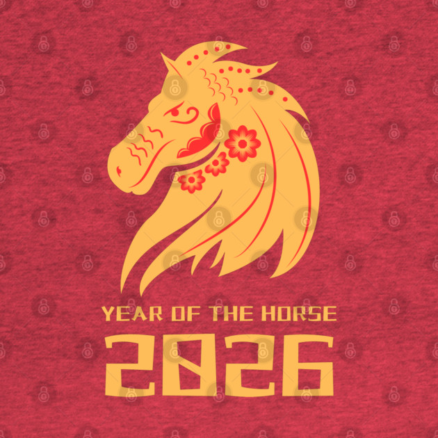 2026 Year of the Horse - Lunar New Year by Creatifly Graphic Tees