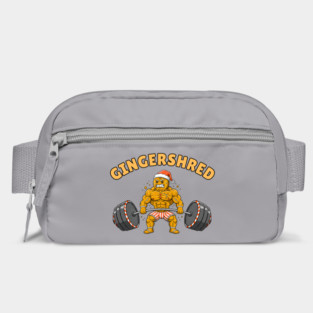 Gingershred - Christmas Gym Buff Gingerbread Lifting Weights Bag
