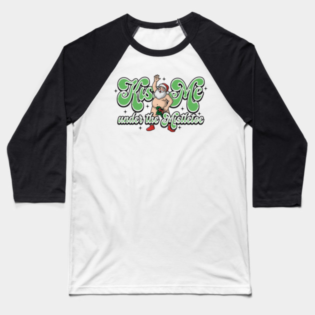 Funny Santa Baseball T-Shirt by Wrongteeshirt