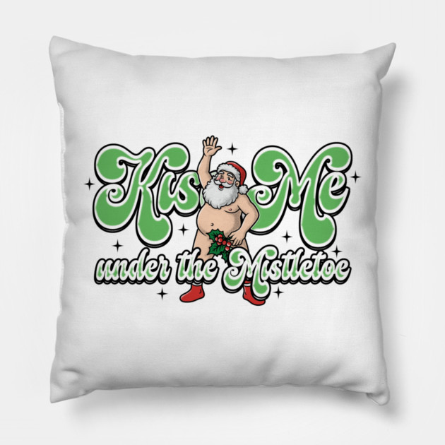Funny Santa Pillow by Wrongteeshirt
