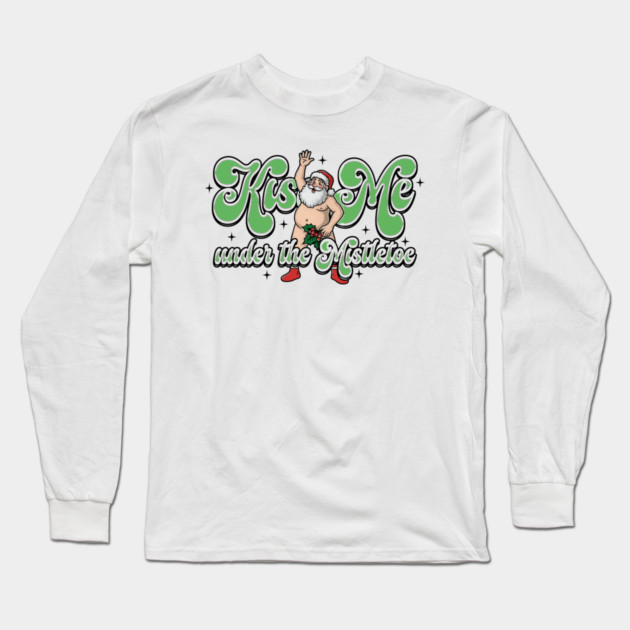 Funny Santa Long Sleeve T-Shirt by Wrongteeshirt