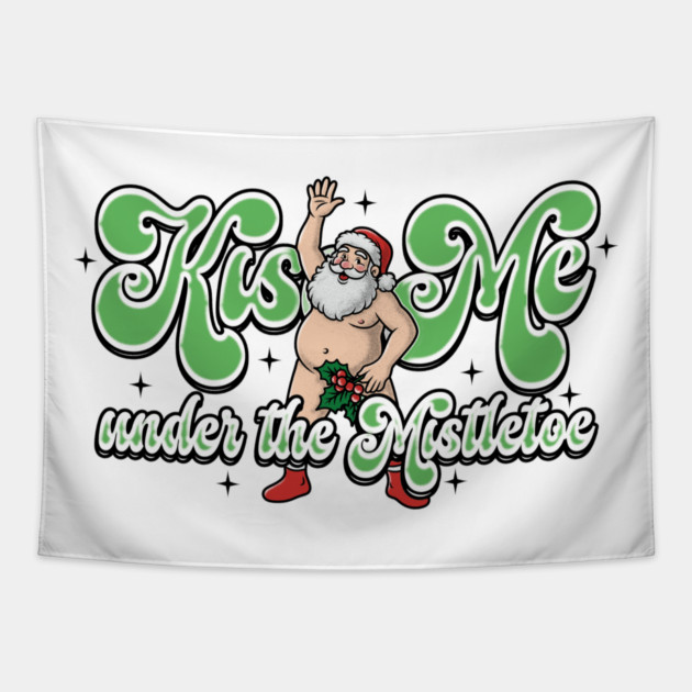 Funny Santa Tapestry by Wrongteeshirt