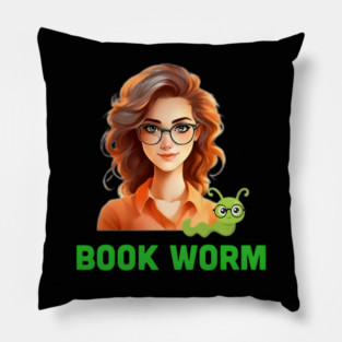 Book Worm Pillow