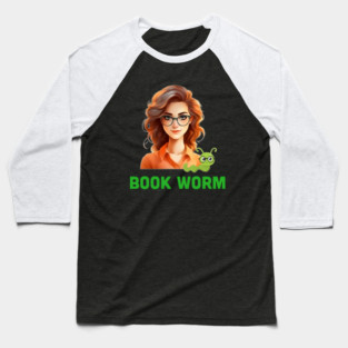 Book Worm Baseball T-Shirt