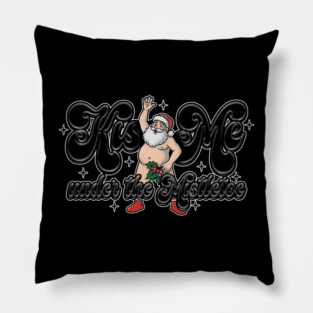 Kiss Santa Pillow