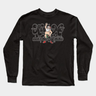 Kiss Santa Long Sleeve T-Shirt