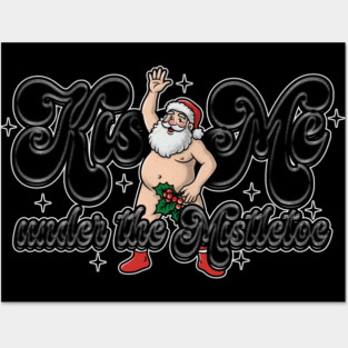 Kiss Santa Posters and Art