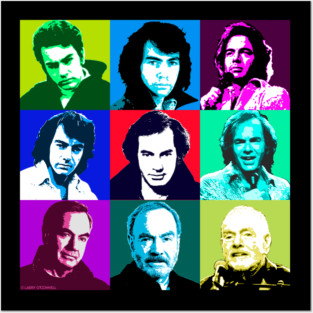 Neil Diamond chronological pop art- Warhol style Posters and Art