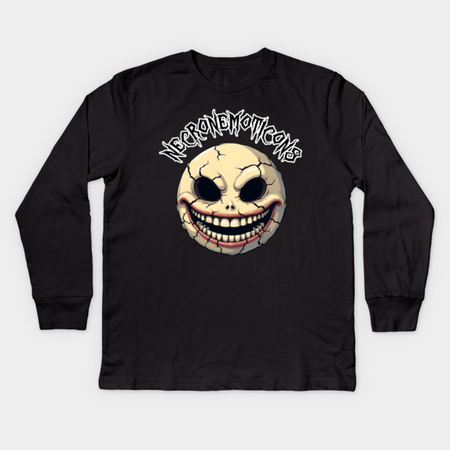 NecroNemoticons 79 Kids Long Sleeve T-Shirt by Grave Digs