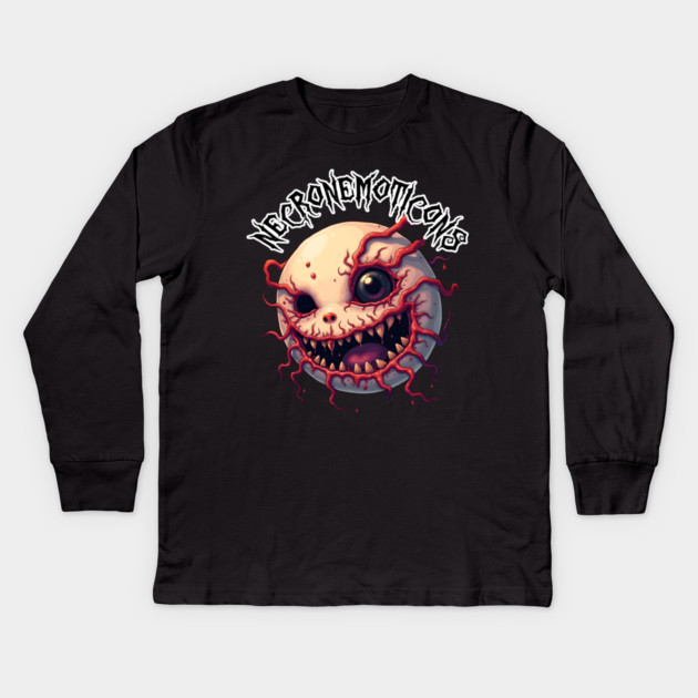 NecroNemoticons 80 Kids Long Sleeve T-Shirt by Grave Digs