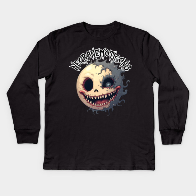 NecroNemoticons 82 Kids Long Sleeve T-Shirt by Grave Digs