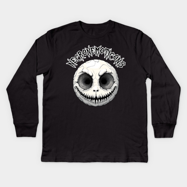 NecroNemoticons 84 Kids Long Sleeve T-Shirt by Grave Digs