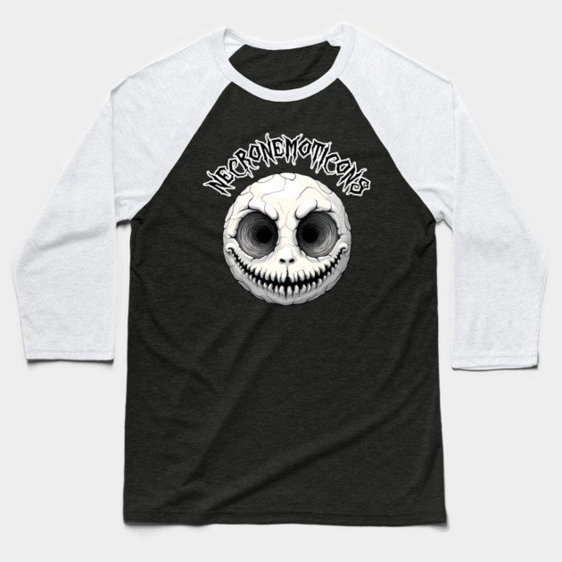NecroNemoticons 84 Baseball T-Shirt by Grave Digs